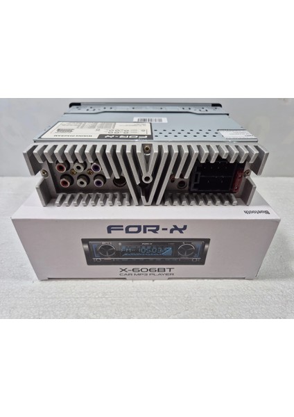 Teyp – For-X X-606BT 4X60W – 3 Amfi Çıkışlı - Bluetoothlu - 7 Renk - Geniş Soğutuculu Tesisat Teybi fırsatları