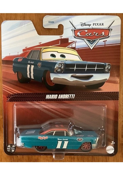 Disney Pixar Cars Mario Andretti Diecast Metal Araba Figürü