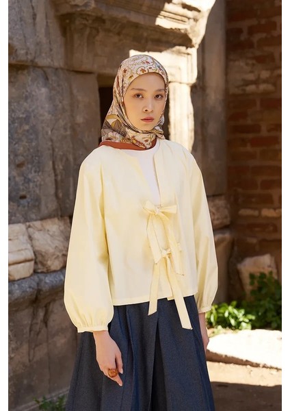 Turuncu Ed Scarf Glaze Mistral Desen Eşarp