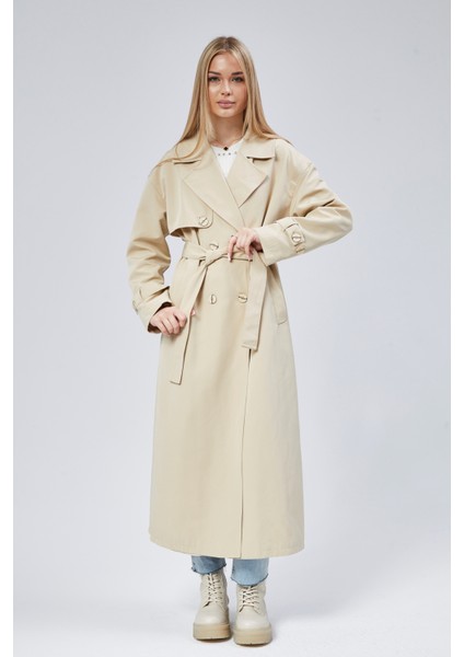 Oversize Rüzgarlık Detaylı Trençkot fırsatları