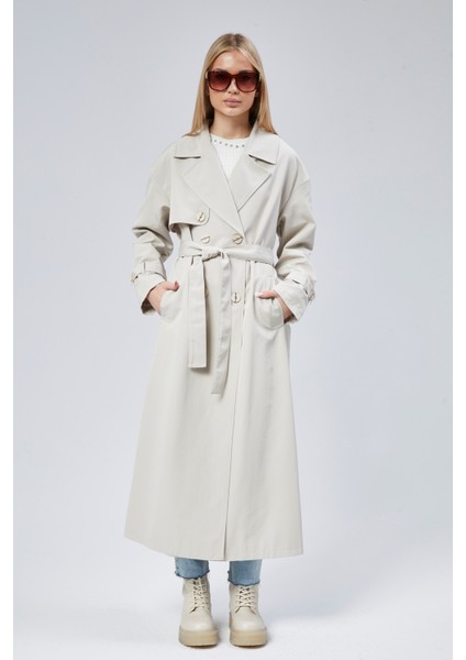 Oversize Rüzgarlık Detaylı Trençkot modelleri