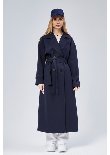 Oversize Rüzgarlık Detaylı Trençkot