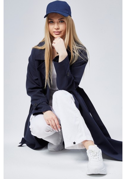 Oversize Rüzgarlık Detaylı Trençkot