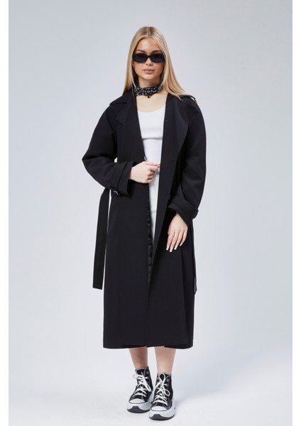 Kadın Oversize Astarlı Trençkot