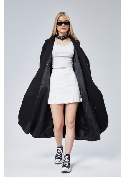 Kadın Oversize Astarlı Trençkot