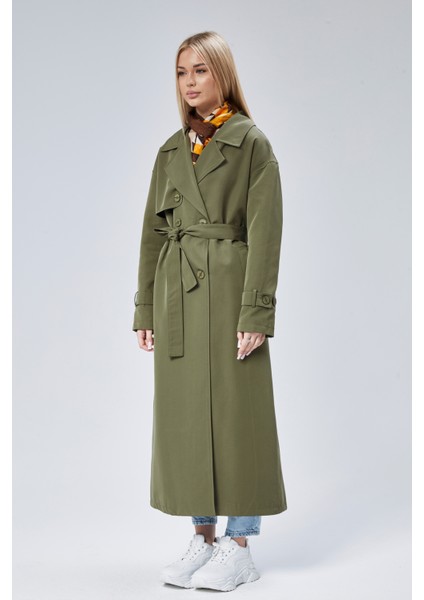 Oversize Rüzgarlık Detaylı Trençkot