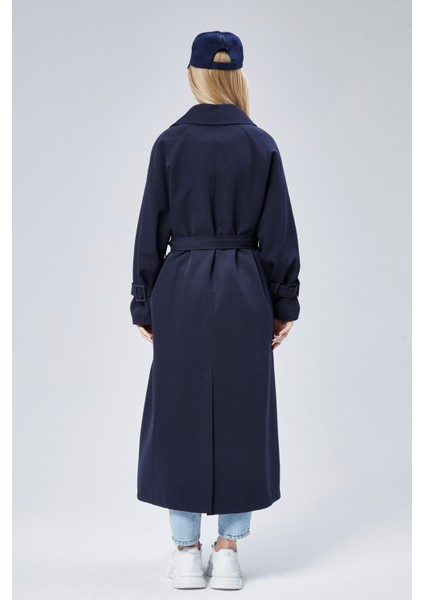 Kadın Oversize Kuşaklı Trençkot