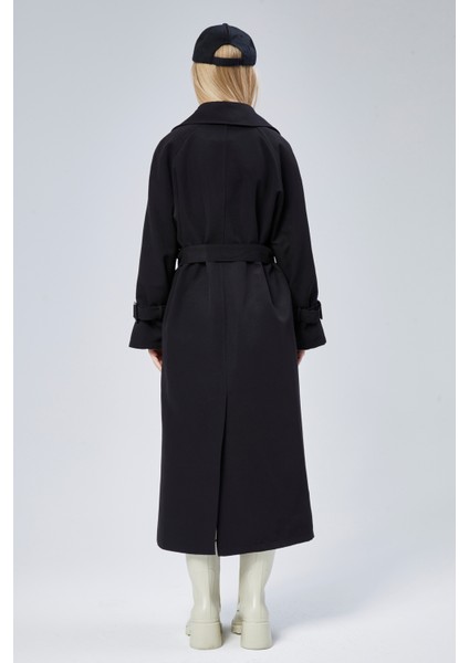 Kadın Oversize Kuşaklı Trençkot