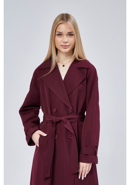 Kadın Oversize Astarlı Trençkot fiyatları