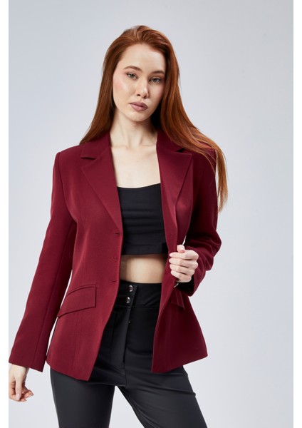 Kadın Regular Fit Dokuma Ceket
