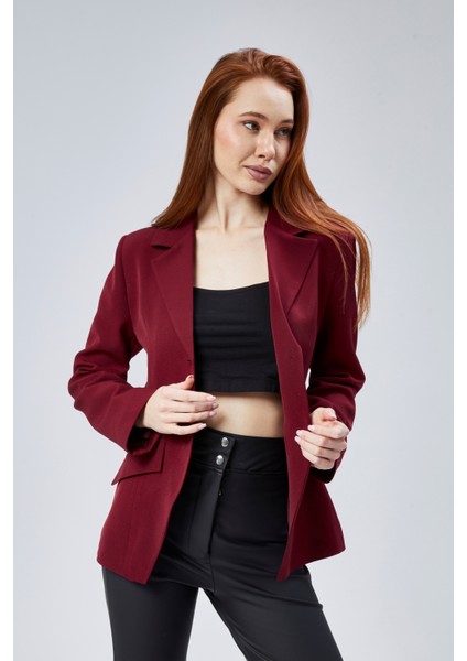 Kadın Regular Fit Dokuma Ceket