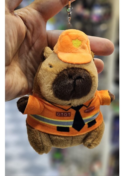 DÜKKAN DESİGN CAPYBARA TURUNCU PELUŞ ANAHTARLIK