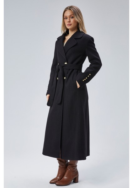 Kadın Kol Düğme Detaylı Regular Astarlı Kaban fiyatları