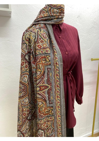 Etnik Desen Crash Şal