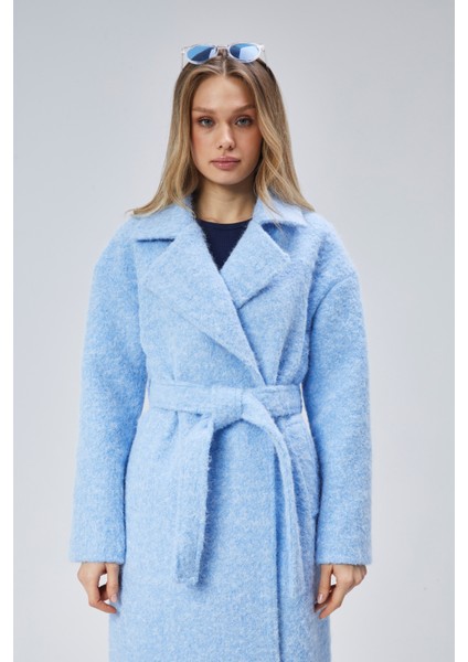 Mavi Buklet Kaşe Oversize Kaban fiyatları