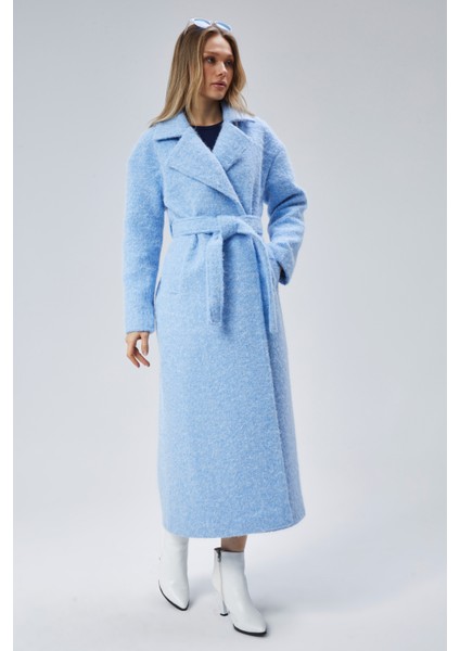 Mavi Buklet Kaşe Oversize Kaban fırsatları