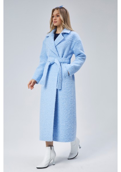 Mavi Buklet Kaşe Oversize Kaban indirimleri