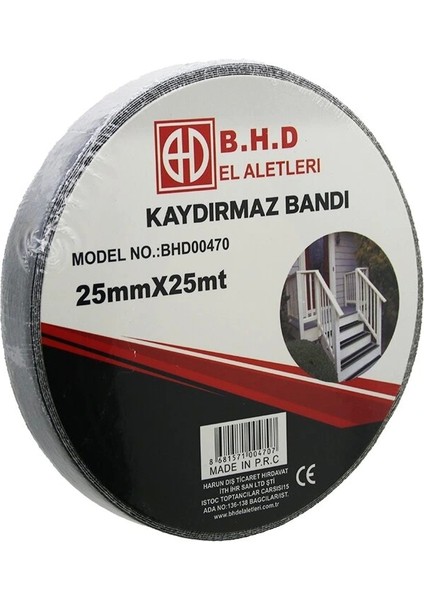 25MM x 25MT Kaydırmaz Siyah Bant