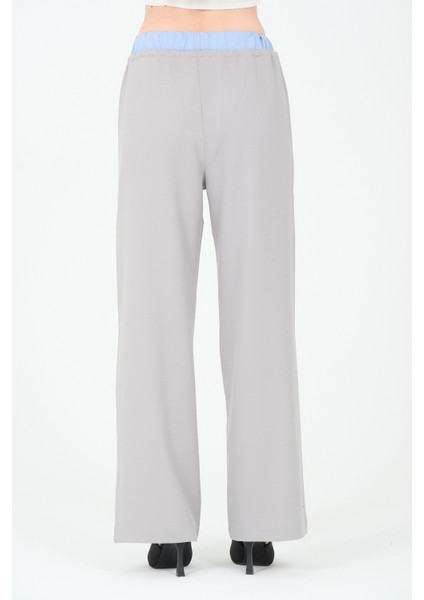 Kadın Garnili Bol Paça Pantolon