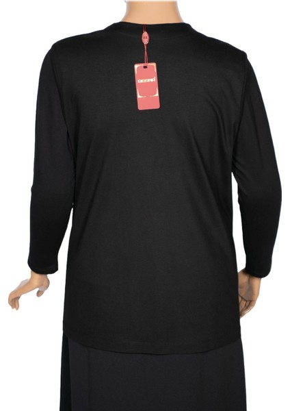 Kadın Siyah Penye Yelek V Yaka Beş Düğmeli Cepli Rahat Tasarım modelleri