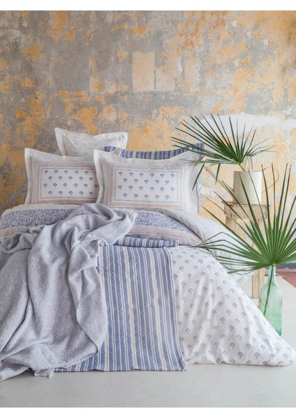 Çift Kişilik Tımeless Set Florantıne Blue - Yatak Ortusu