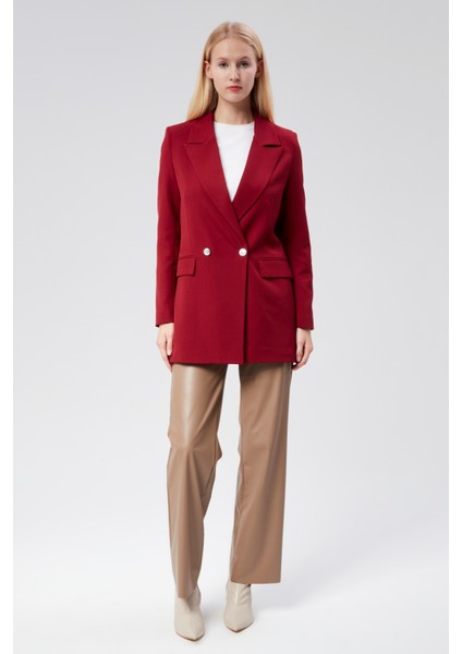 Oversize Dokuma Blazer Ceket