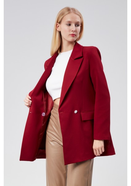 Oversize Dokuma Blazer Ceket