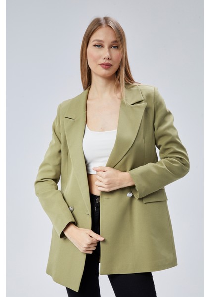 Oversize Dokuma Blazer Ceket