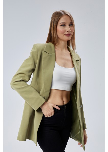 Oversize Dokuma Blazer Ceket
