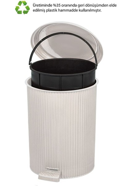 Nostalji Pedallı Çöp Kovası: 20 Litre