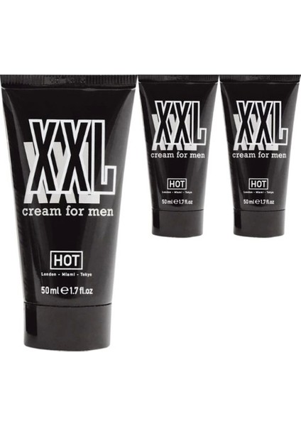 Hotxxl Erkeğe Özel 3 Adet 50 ml Krem