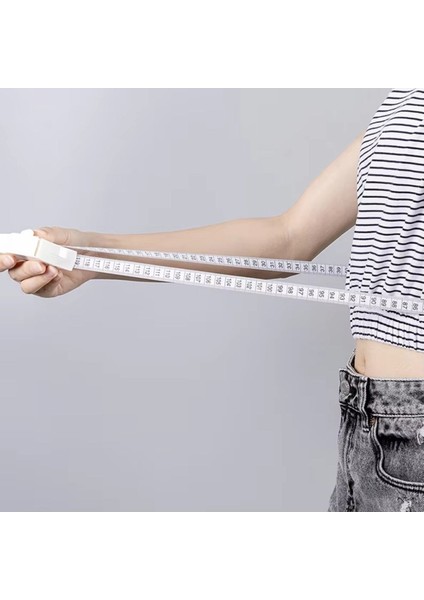 Bakgelal Otomatik 152 cm Teleskopik Vücut Ölçüm Mezurası , Diyet, Spor ve Gelişim Takibi,vücut, Bel, Kol, Kalça Ölçümü Için fırsatları