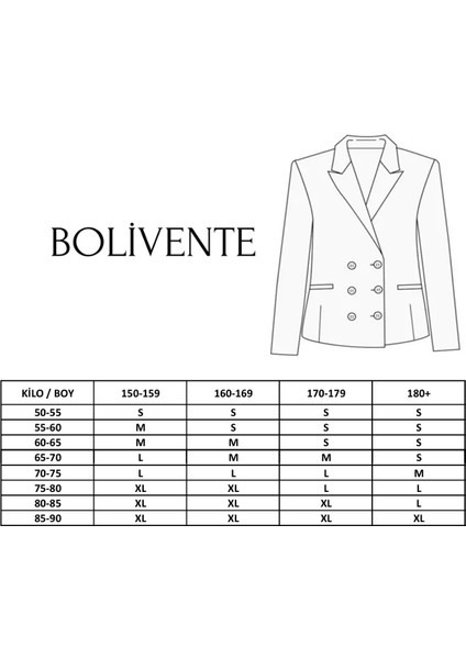 Siyah Kadın Düğmeli Blazer Ceket