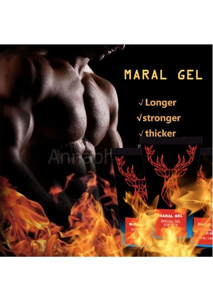 Maral Gel Erkeklere Özel Büyüklüğüne ve Kalınlığına Yeni Seviye Katacak 50 ml Jel, 000031KI : Jel, Paket-Gizli, 1li