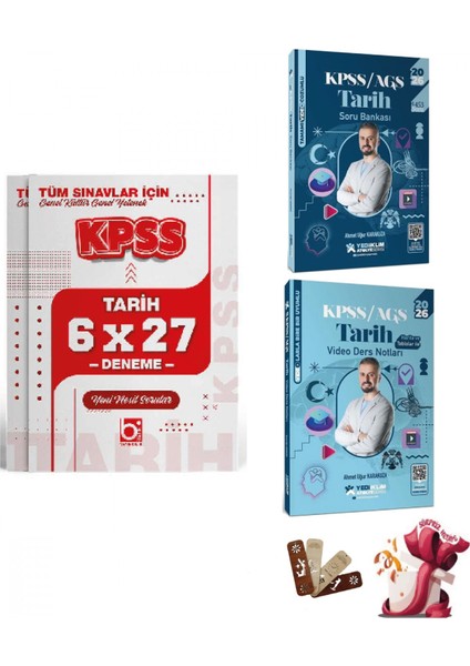 2026 Kpss Atölye Serisi Genel Kültür Tarih 3lü Set Yediiklim ve B