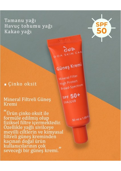Mineral Filter Güneş Kremi fiyatları
