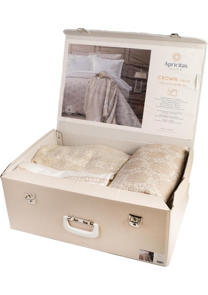 Çift Kişilik Tımeless Prıme Set Crown Beıge - Yatak Ortusu