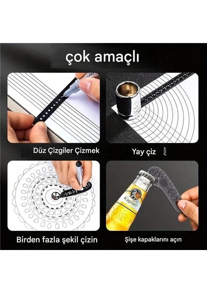 Pergel Seti, Geometri, Grafik Çizim, Mühendislik, Mimarlık Çizim Seti, Tezhip, Minyatür-Kutulu modelleri