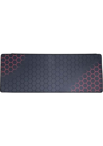 Petek Kırmızı Desen 90X40 Mouse Pad