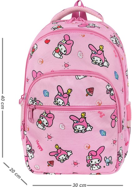My Melody Aksesuarlı Kartlıklı Okul Çantası Termal Beslenme ve Kalemlik modelleri