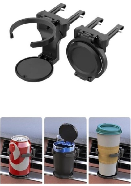 1 Adet Araç Içi Bardaklık Açılır Katlanır Kupa Bardak Şişe Tutucu Araba Klima Kahve Içecek Tutacağı