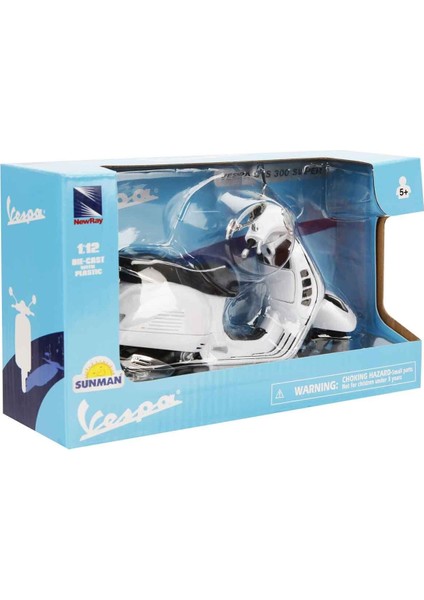 57243 Sun- Vespa Gts 300 Super Beyaz Motor 1:12 fırsatları