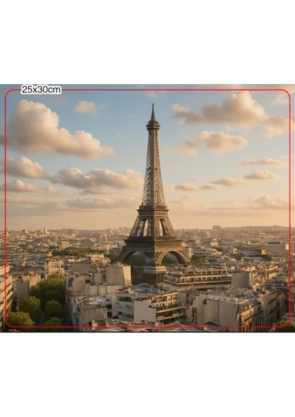 Eyfel Kulesi Resimli 25X30 Mouse Pad