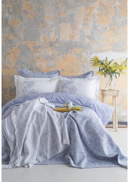Çift Kişilik Tımeless Set Sorella Cobalt - Yatak Ortusu