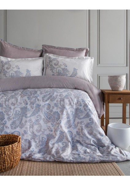 Kıng Sıze Elegance Stn Nevresim Tak.berta Yeşil - Nevresım