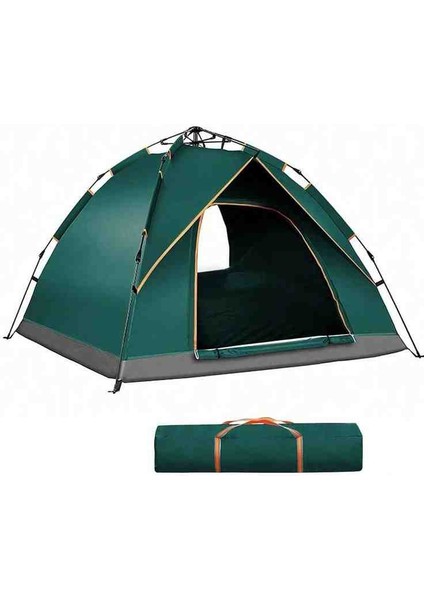 Camp One 4-6 Kişilik Otomatik Kurulum Kamp Doğa Deprem Çadırı Çift Katmanlı