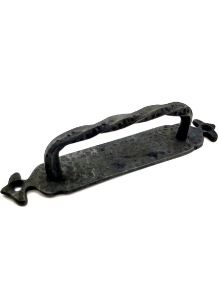 Antika Tarz Dekoratif Pirinç Burgulu Çekme Kol - 205X33 Mm, Oksit