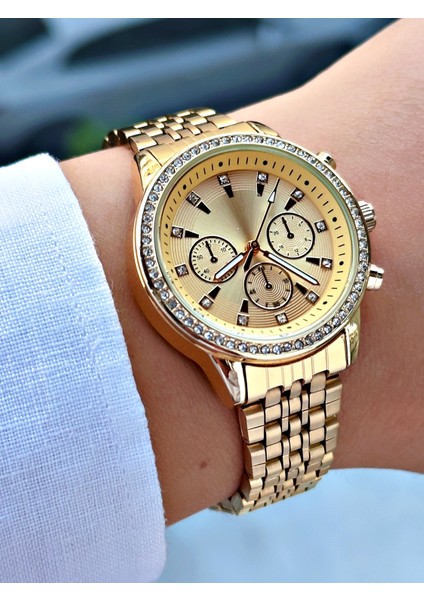 QL33F2SQ4 Altın Renk Vintage Kadın Kol Saati fiyatları
