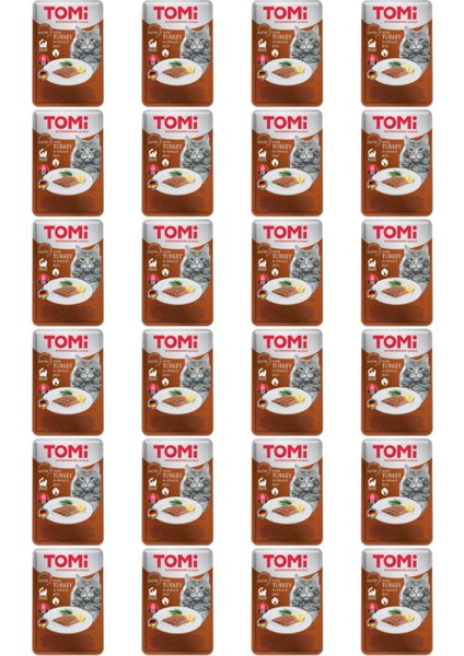 Pate Hindili ve Ispanaklı Yetişkin Kedi Konservesi 100GR - 24 Adet