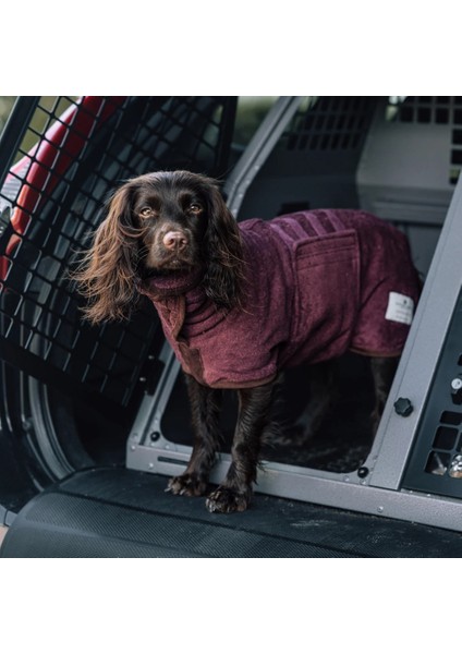 Köpek Bornozu The Country Collection Burgundy